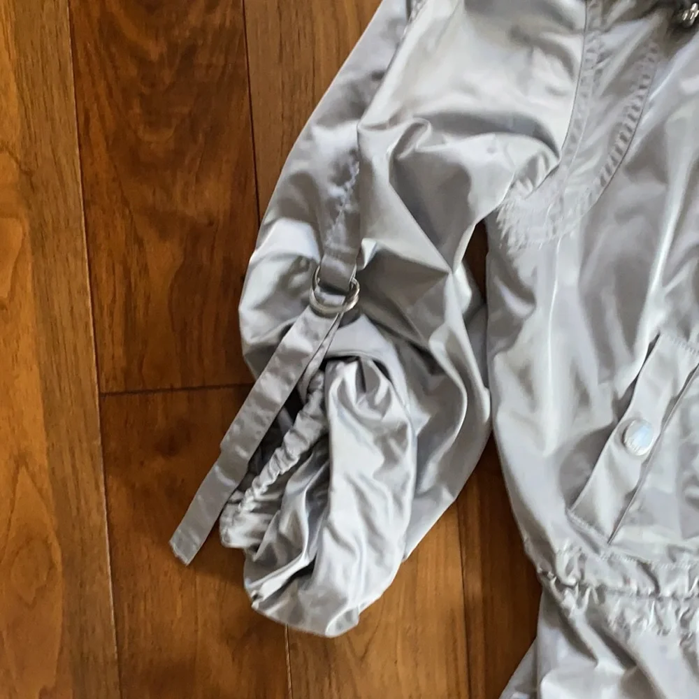 Guess Metallic Moto Jacket Y2K 90s Style Junior Size L